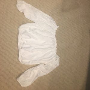 off the shoulder crop top