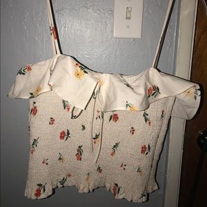 Flower Crop top tank top