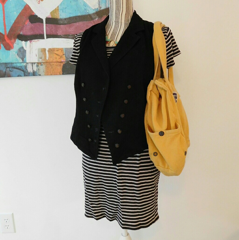 Black vintage ralph lauren vest