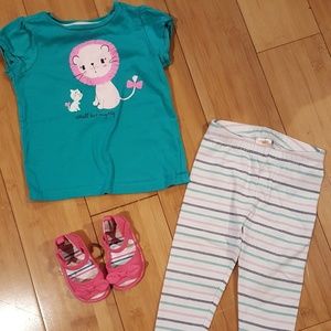 GYMBOREE lovely lion summer outfit 12-18 18-24 mon