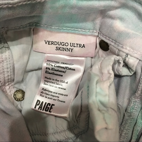 NWOT Paige Verdugo "Candy" Ultra Skinny Jeans - Picture 8 of 8