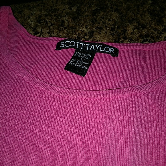 Sale💜💜💜Scott Taylor sleeveless large Top/cami - Picture 2 of 3