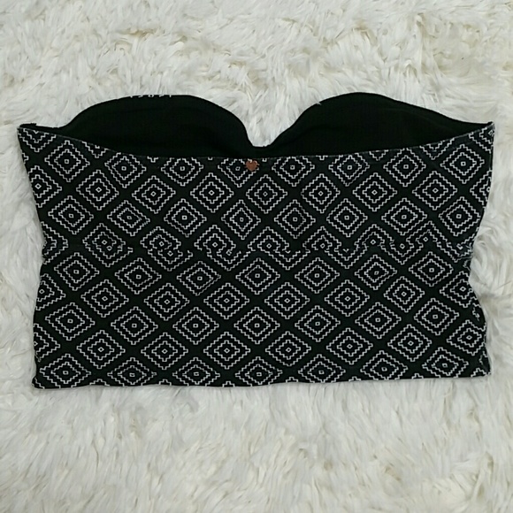 Pink VS geometric print bandeau top - Picture 2 of 7