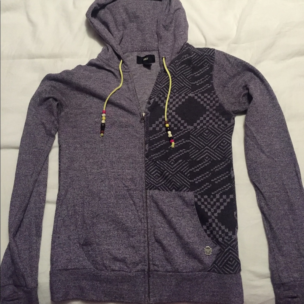 Purple obey sweater
