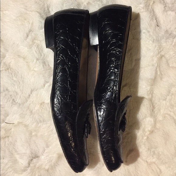 EUC Salvatore Ferragamo Black Tassel Loafers, 8N - Picture 2 of 8