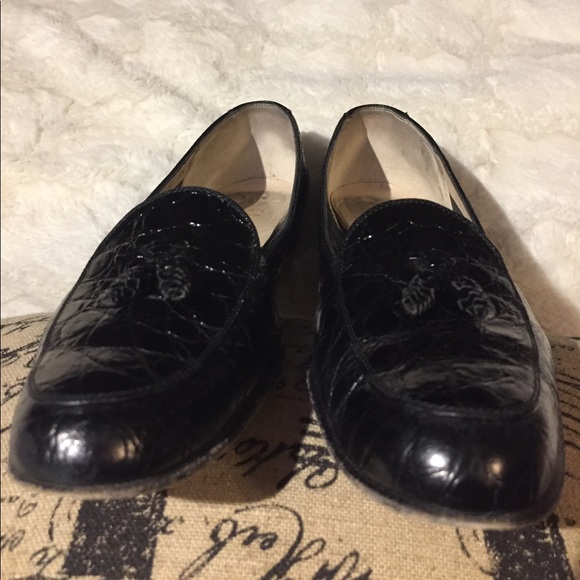 EUC Salvatore Ferragamo Black Tassel Loafers, 8N - Picture 5 of 8