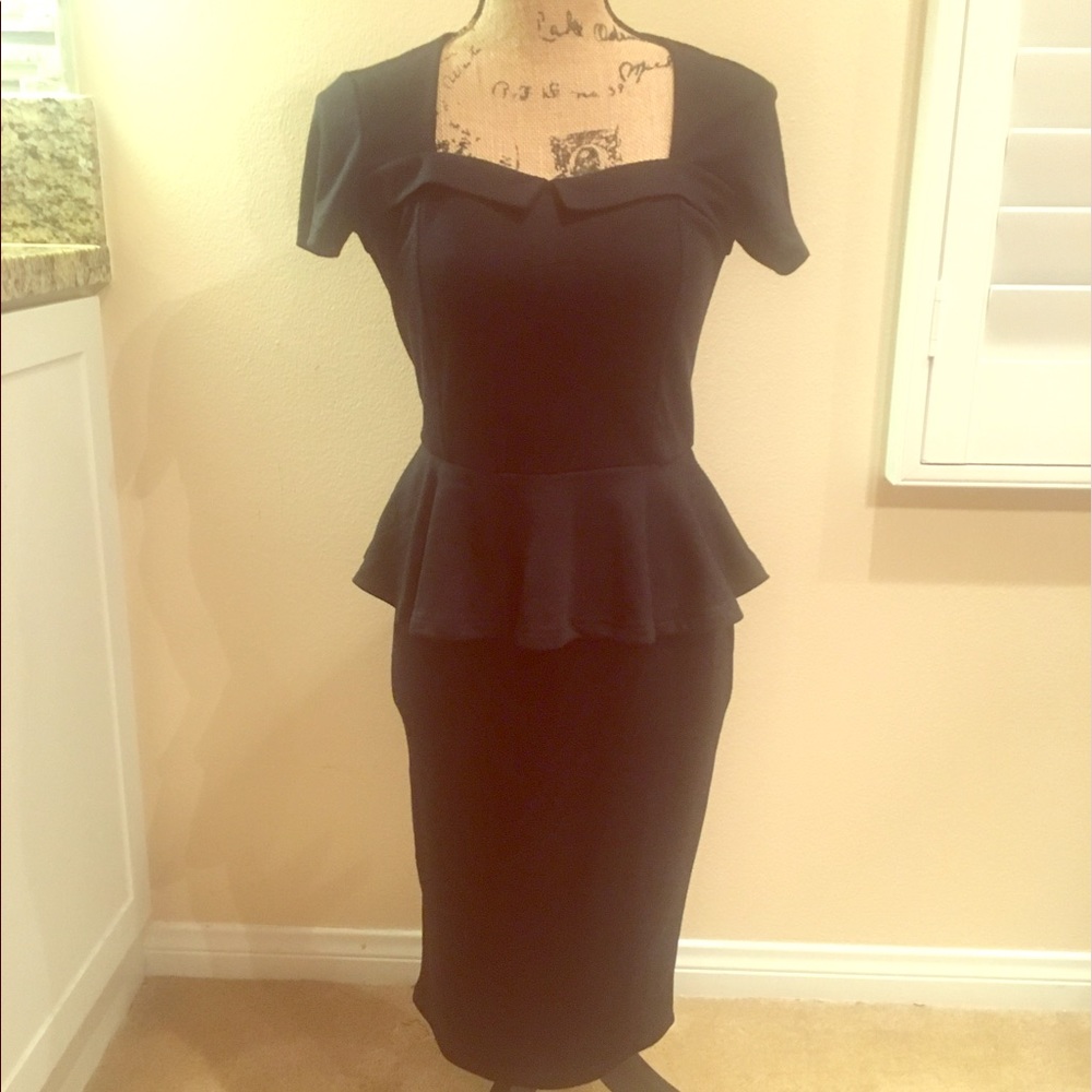 Retro black dress