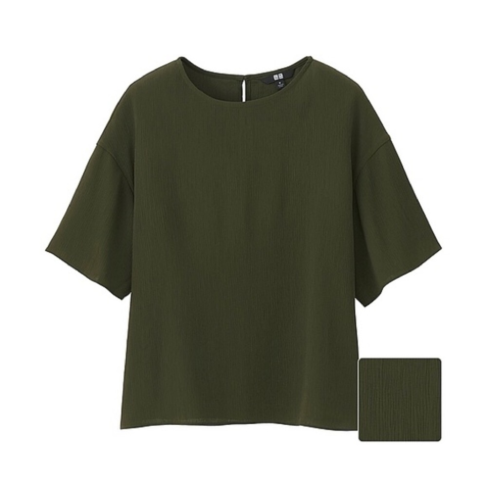 Uniqlo Crepe short sleeve T blouse