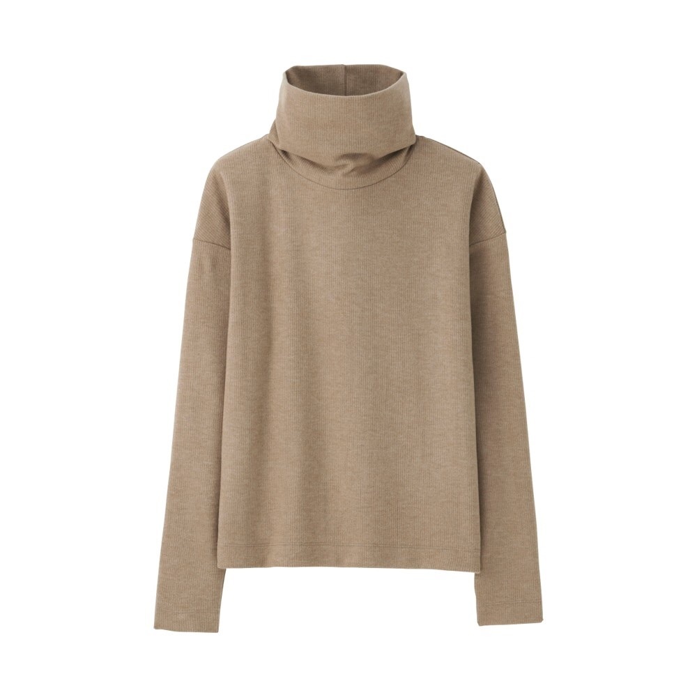 Uniqlo heat tech ribbed fleece turtleneck