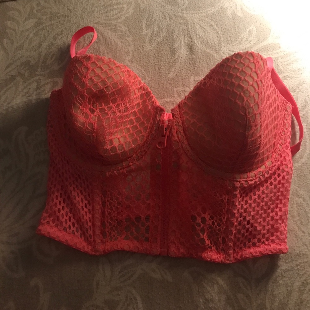 Zip up bra