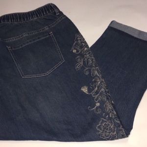 Catherine's size 24 W 

Denim embroidered jeans