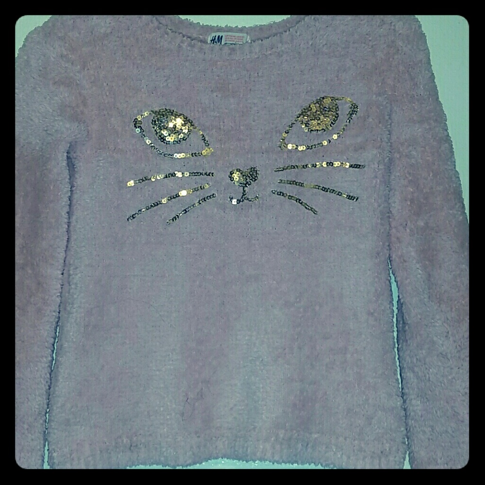 Pink cat sweater