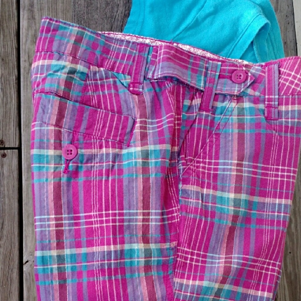 Bundle of Arizona plaid shorts and tee shirt