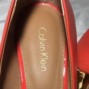 Orange Calvin Klein heels