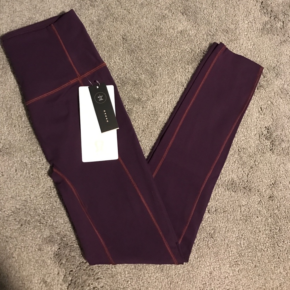 Purple Lululemon Leggings 7/8 naked