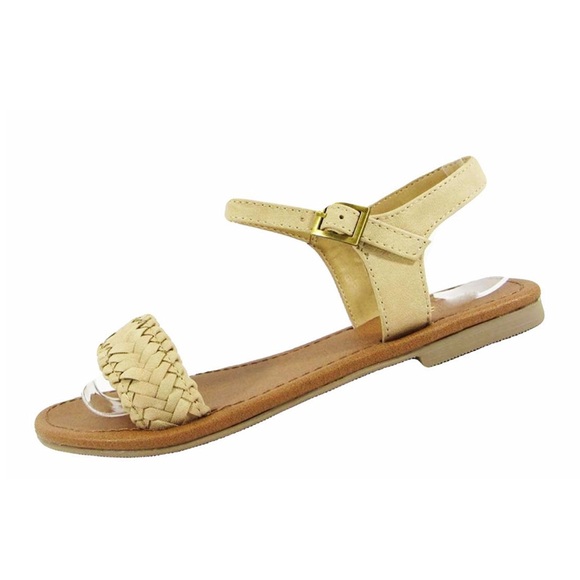 Tan Braided Jute Strap Bohemian Sandals - Picture 3 of 5