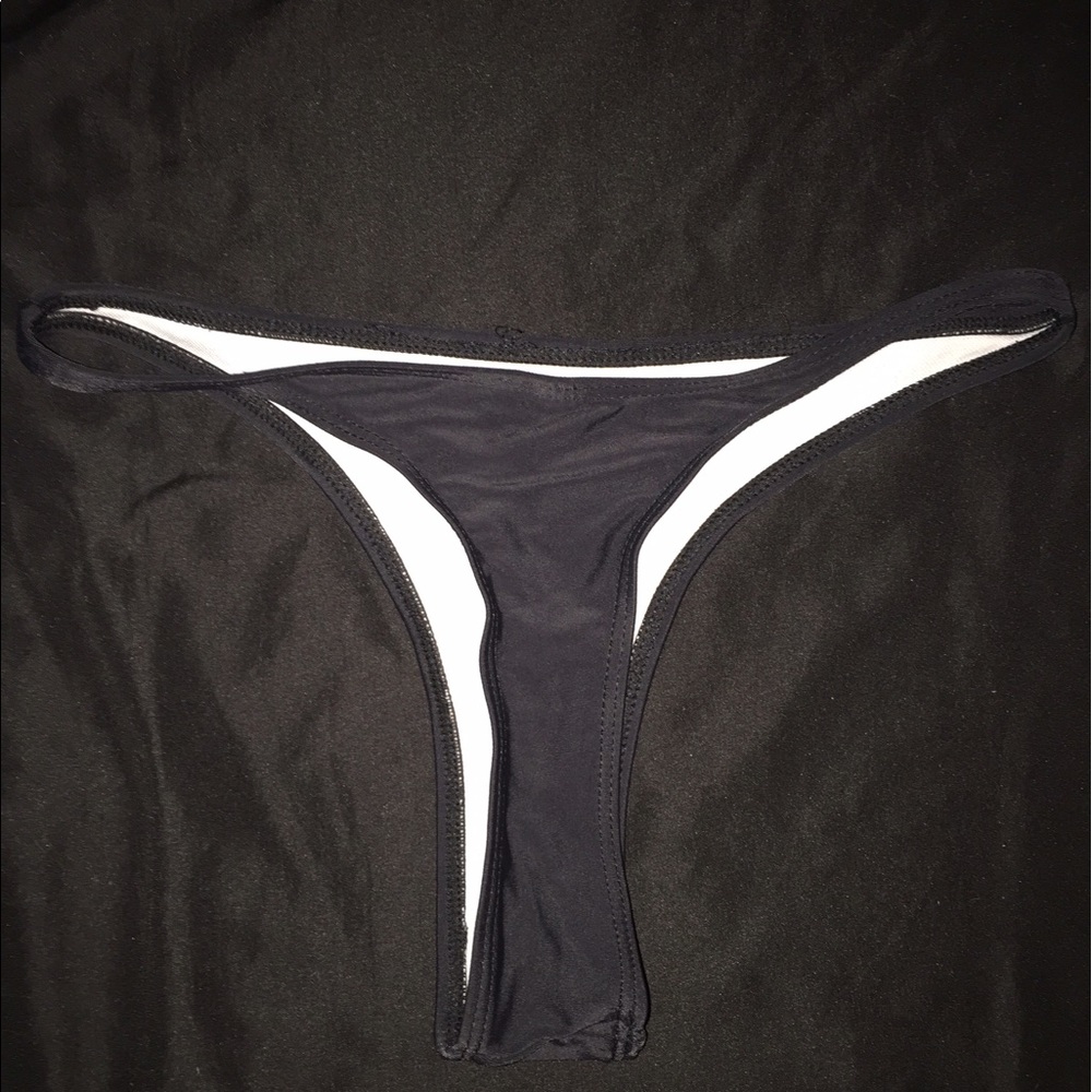 Black Thong Bikini Bottoms