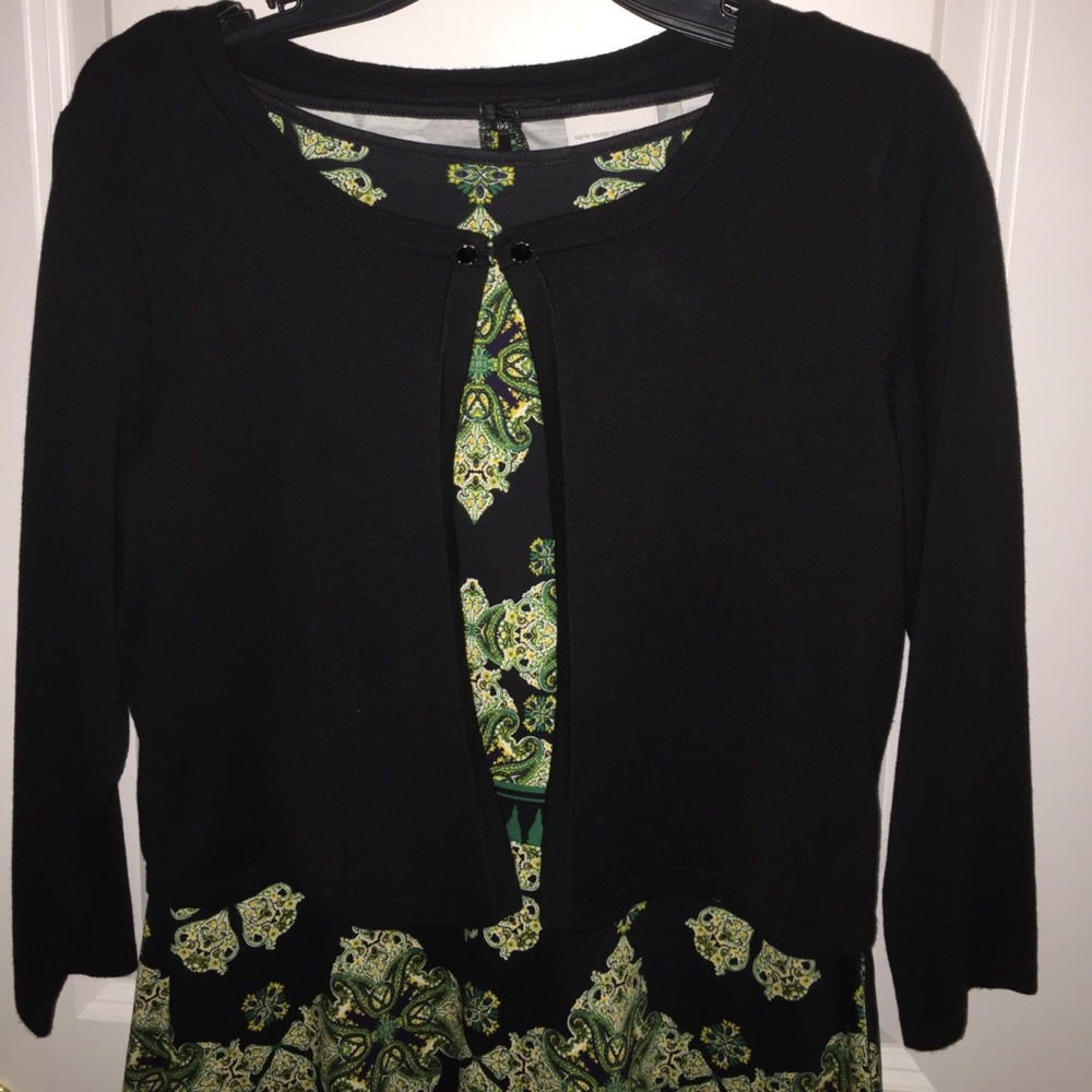 Cotton Bateau-Neck Pocket Fit & Flare Dress