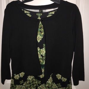 Cotton Bateau-Neck Pocket Fit & Flare Dress