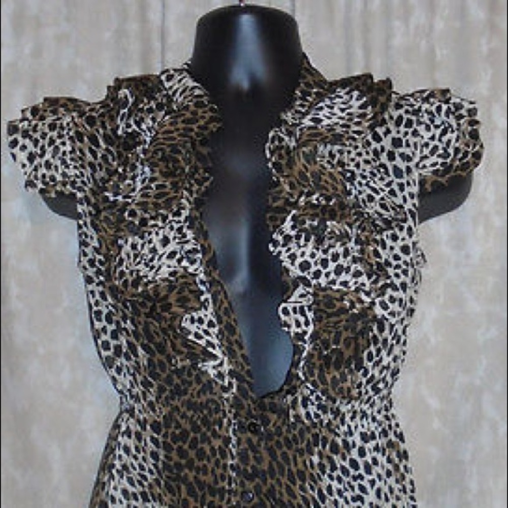 Leopard Print Blouse