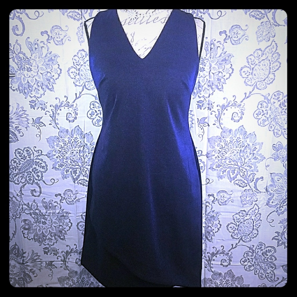 Blue Metallic Dress