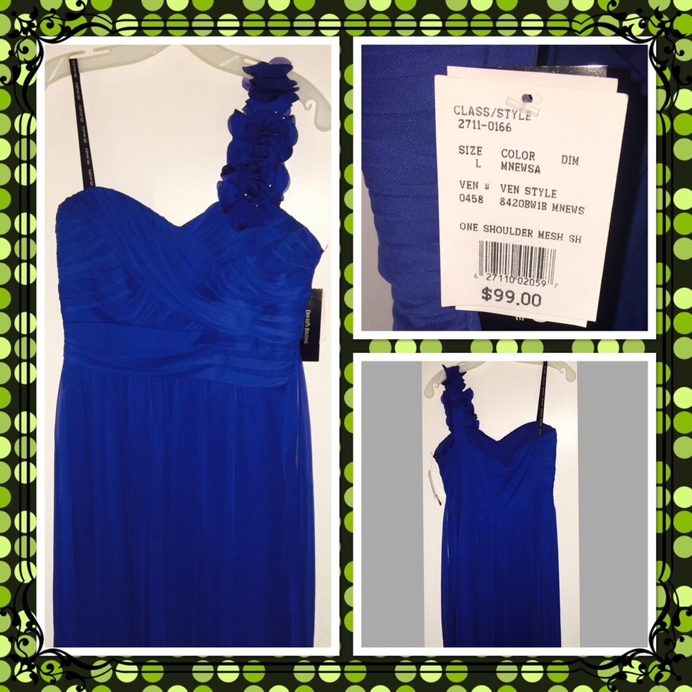 David Bridal chiffon dress