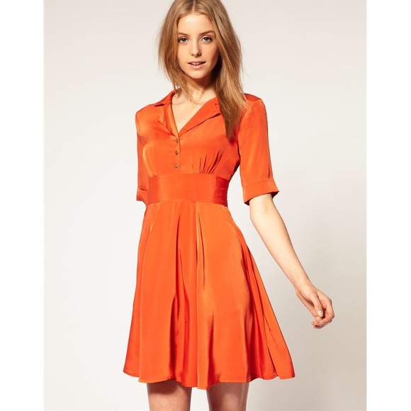 asos ochre dress