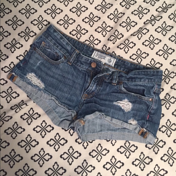 Victoria's Secret Pants - VICTORIA SECERT PINK denim shorts