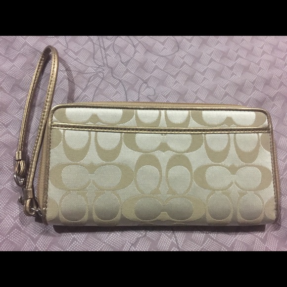Coach Signature Wristlet - Picture 2 of 4