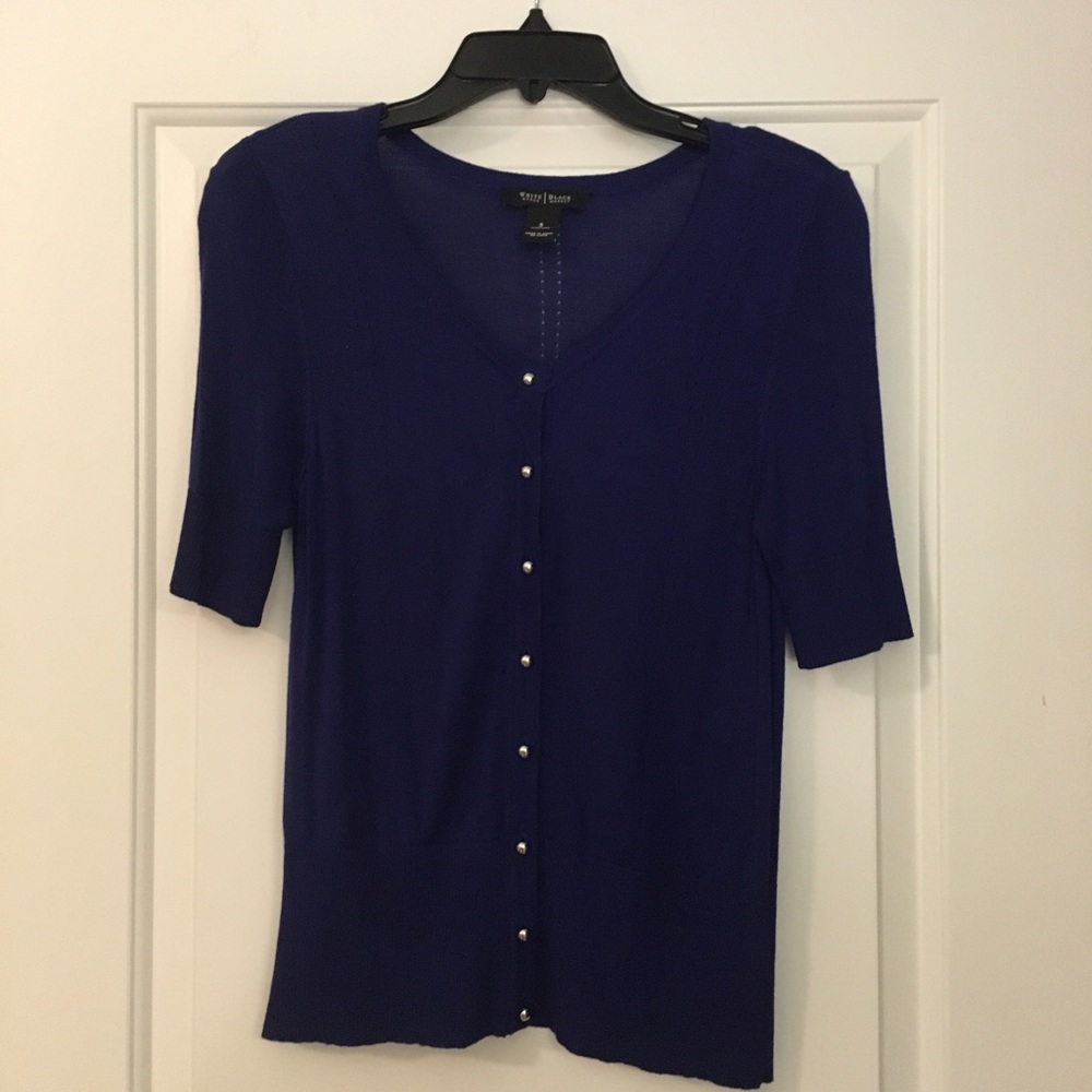 White House Black Market blue sweater