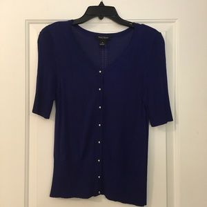 White House Black Market blue sweater