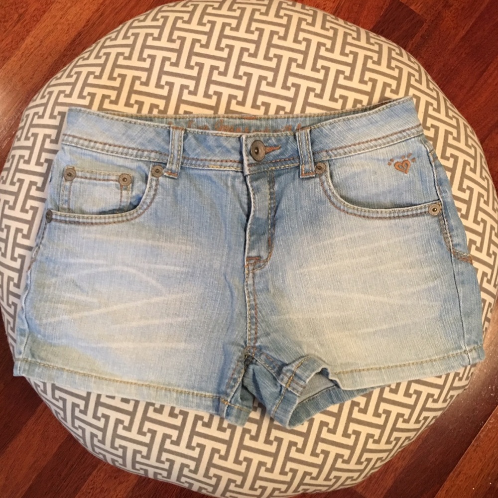 Justice youth sized jean shorts