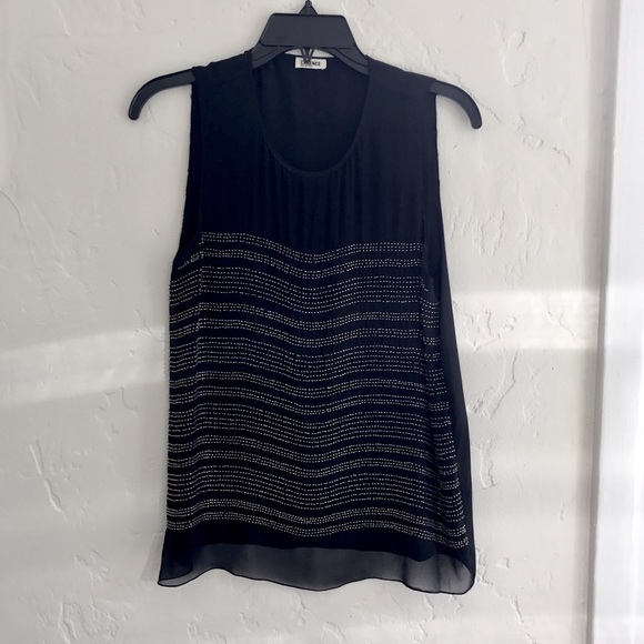 NWOT L'Agence Beaded Silk Top - Picture 5 of 8