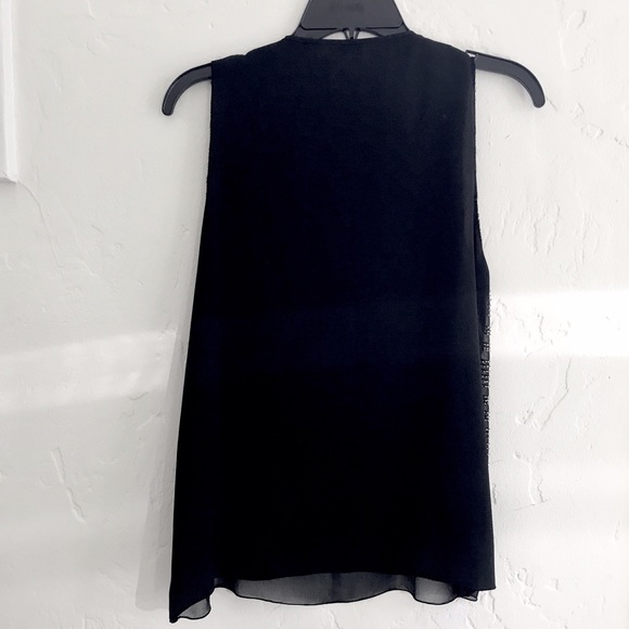 NWOT L'Agence Beaded Silk Top - Picture 6 of 8