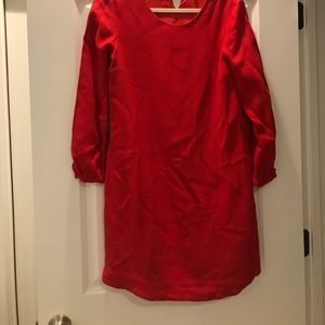 Red shift dress