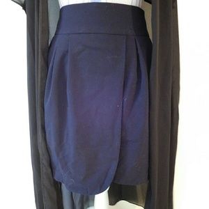 Navy blue petal skirt
