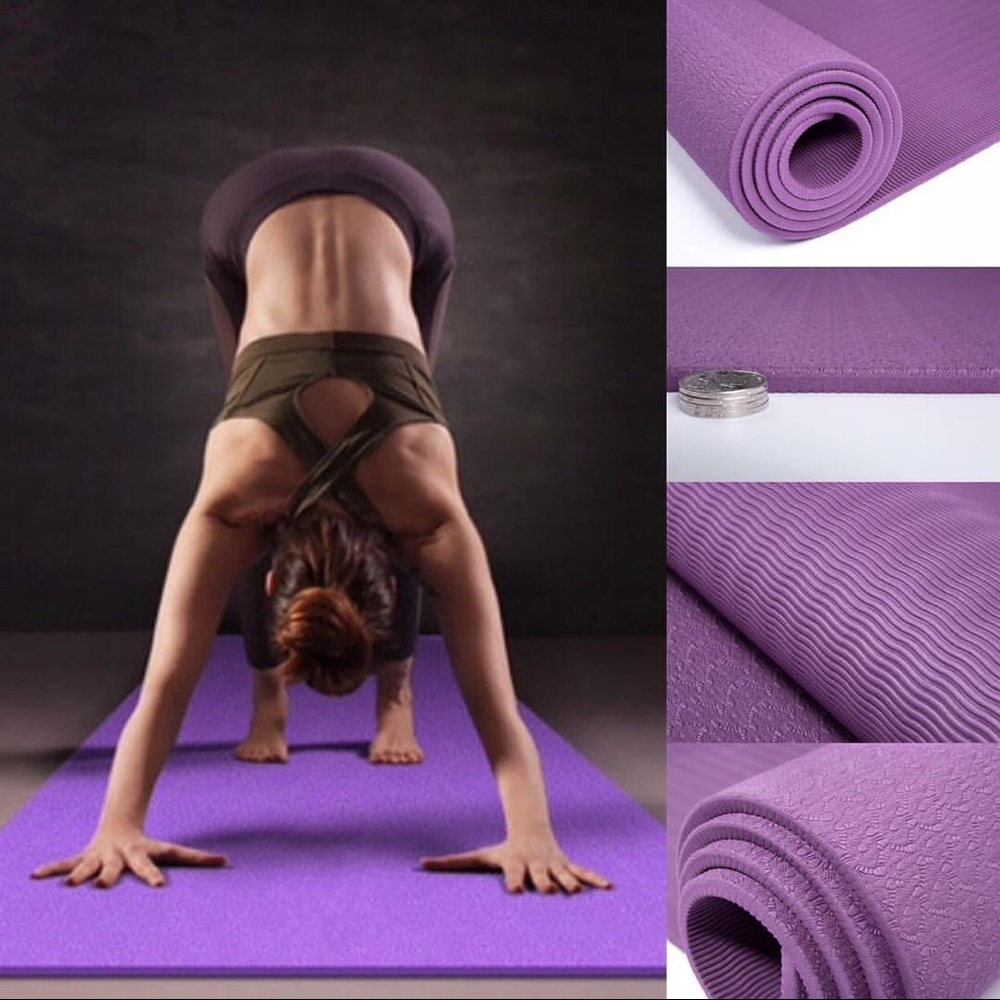 🌸 Eco-Friendly Non-Slip Extra Thick Yoga Mat 🌸