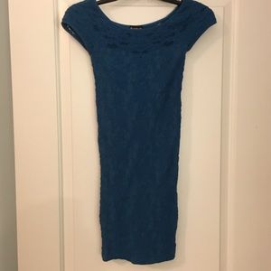 Teal Bebe bodycon dress