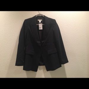 H&M dark blue striped blazer