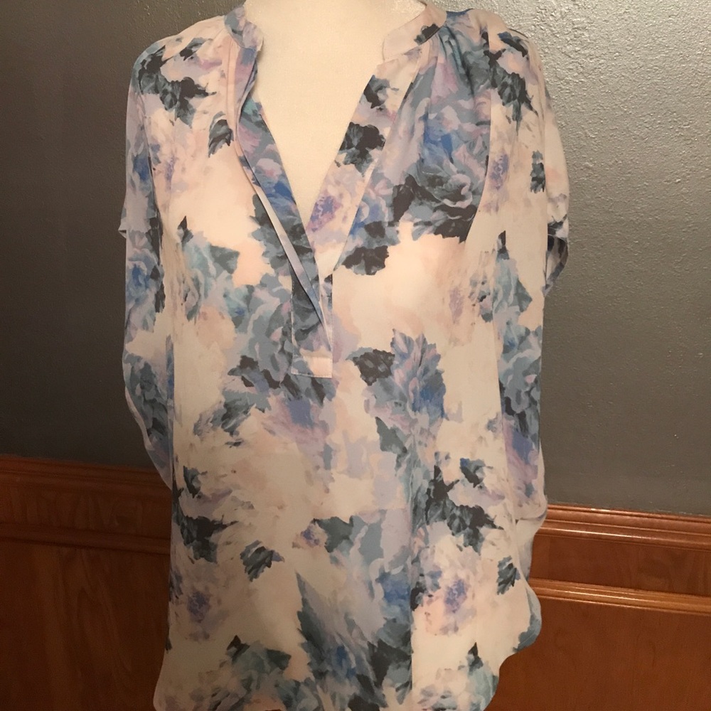 Violet + Claire Watercolor High Lo Top EUC