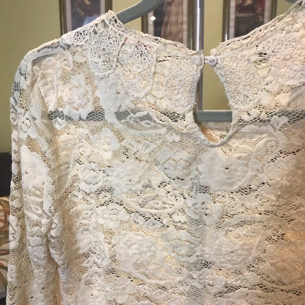 🐭 LACE LONG SLEEVE TOP