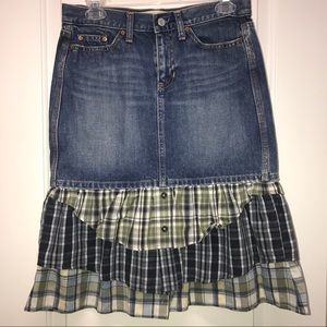 Gap denim Levi skirt custom made sz 4