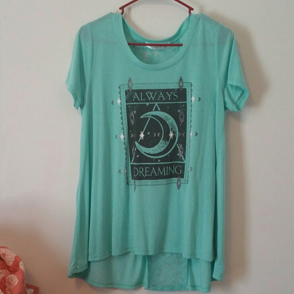 Blue tee
