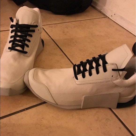 Rick Owen x adidas white runners main image 5