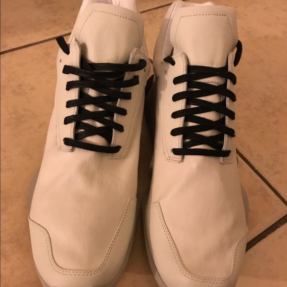 Rick Owen x adidas white runners main image 4