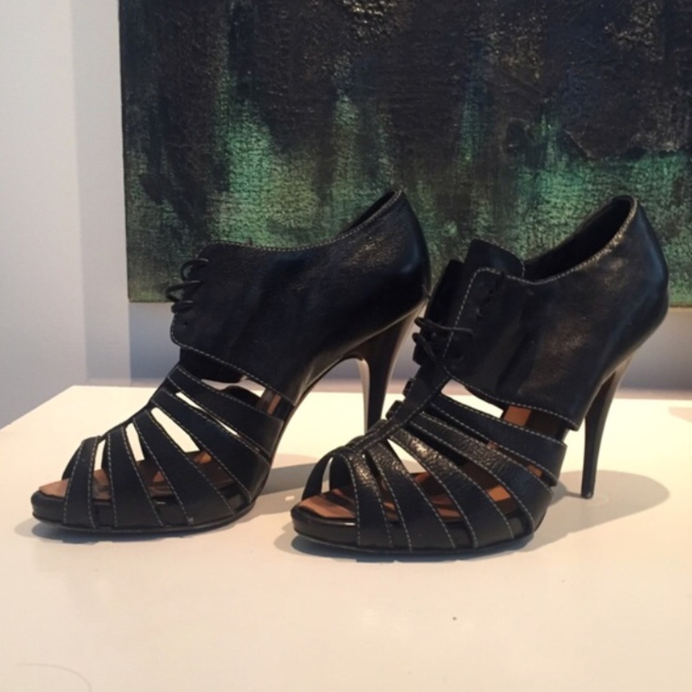 Giuseppe Zanotti Black Sandal Heels