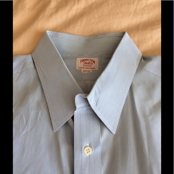 Hamilton Shirt Co. Blu/Wht Thin Stripe Button Down - Picture 2 of 6
