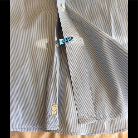 Hamilton Shirt Co. Blu/Wht Thin Stripe Button Down - Picture 4 of 6