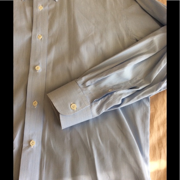 Hamilton Shirt Co. Blu/Wht Thin Stripe Button Down - Picture 6 of 6