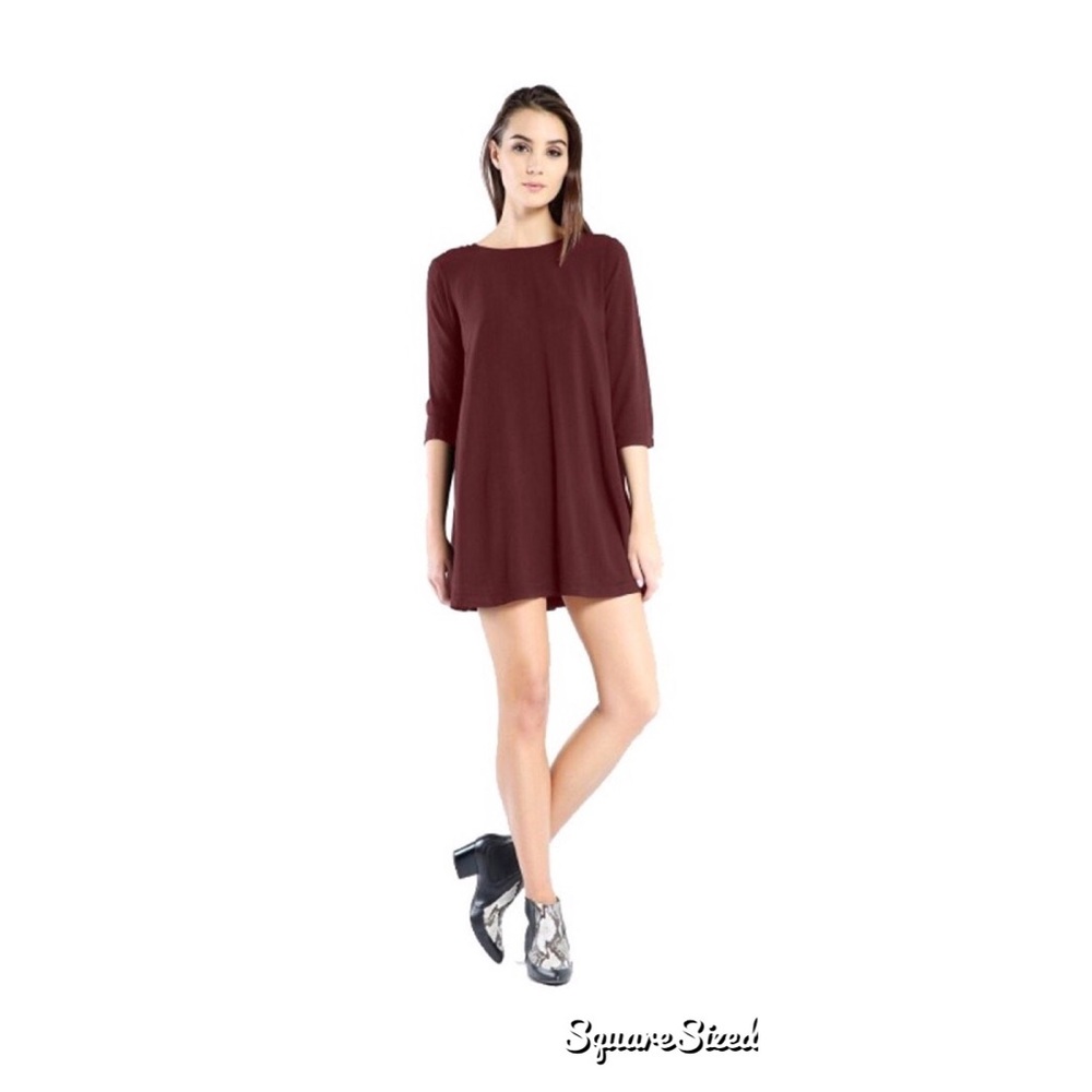 Michael Stars Modern Swing Dress in Bourbon